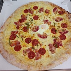 Slaninová pizza 50cm